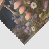 Retro Fluffy Cat, antiek klok Decoupage Tissuepapier (Detail)