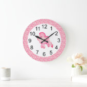 Retro Fluffy Roze Wandwandklok Grote Klok (Huis)