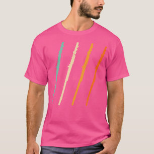 Retro Fluit Klarinet Gift Muzikant Messing B T-shirt