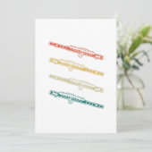 Retro Flute Instrument Gift Music Flute Kaart (Staand voorkant)