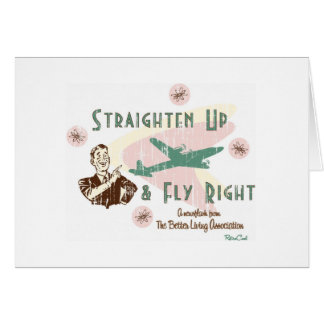 Retro 'Fly Right'-kaart