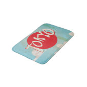  Retro Fly to Tokyo Travel Poster Badmat (Gekanteld)