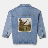 Retro-Flying-Mallard-Duck-Hunting,  Denim Jacket (Achterkant)