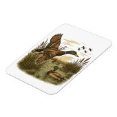 Retro-Flying-Mallard-Duck-Hunting, Magneet (Linkerzijde)
