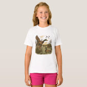Retro-Flying-Mallard-Duck-Hunting,  T-shirt (Voorkant volledig)