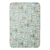 Retro Folk Art Butterflies Badmat (Voorkant Verticaal)