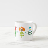  Retro-folkbloemen Espresso Kop (Voorkant rechts)