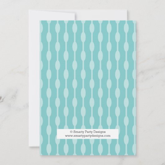 Retro Fondue Party Verjaardag Uitnodiging (Achterkant)