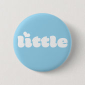 Retro Font Big Little Sorority Button (Voorkant)