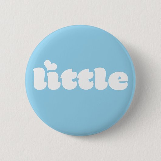 Retro Font Big Little Sorority Button (Voorkant)