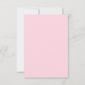 Retro Font Sinaasappel en Roze Modern Wedding Bedankkaart (Achterkant)