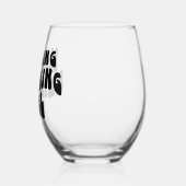 Retro Font Verloving Cadeaus Bruiloft Planning Fun Wijnglas Zonder Voet (Links)