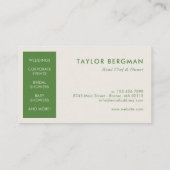 Retro Food Catering Visitekaartje (Achterkant)