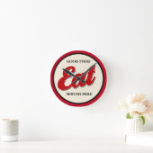 Retro Food Theme Kitchen Wall Decor Ronde Klok (Huis)
