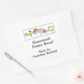 Retro Foods Custom Bakken of Inblikken Sticker (Envelop)