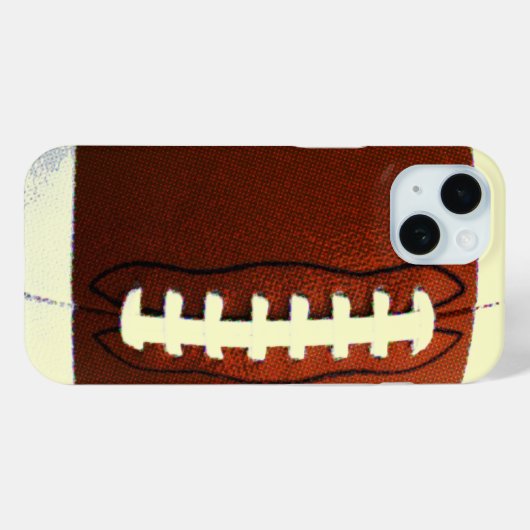 Retro-Football Case-Mate iPhone Case (Achterkant (horizontaal))