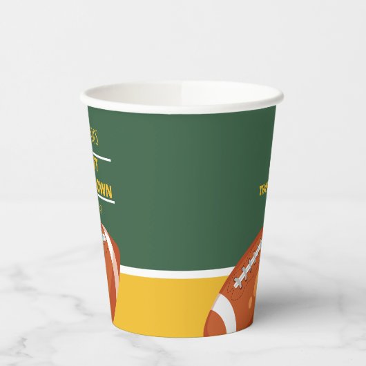 Retro Football eerste jaar down dank u Papieren Bekers (Links)