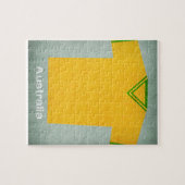 Retro Football Jersey Australië Legpuzzel (Horizontaal)