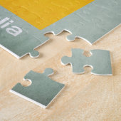 Retro Football Jersey Australië Legpuzzel (Zijkant)