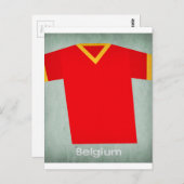 Retro Football Jersey België Briefkaart (Voorkant / Achterkant)