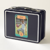 Retro Football Kaart geïnspireerd Gepersonaliseerd (Achterkant)