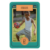 Retro Football Kaart geïnspireerd Gepersonaliseerd Magneet (Verticaal)