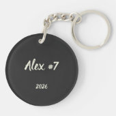 Retro Football Mama Mother's Day Keychain (Achterkant)