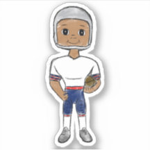  retro football speler rode blauwe grijs simpel