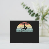 Retro Football Sunset  Football Sunrise Briefkaart (Staand voorkant)