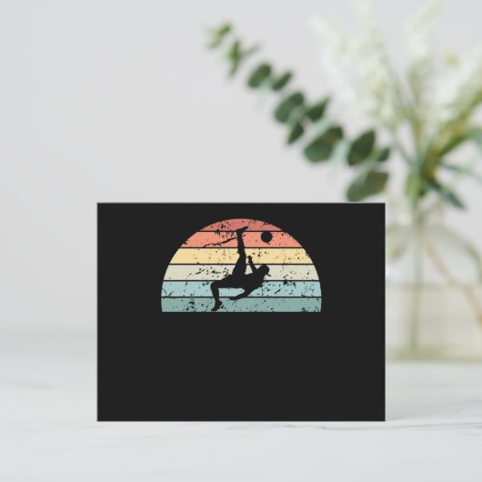 Retro Football Sunset  Football Sunrise Briefkaart (Staand voorkant)