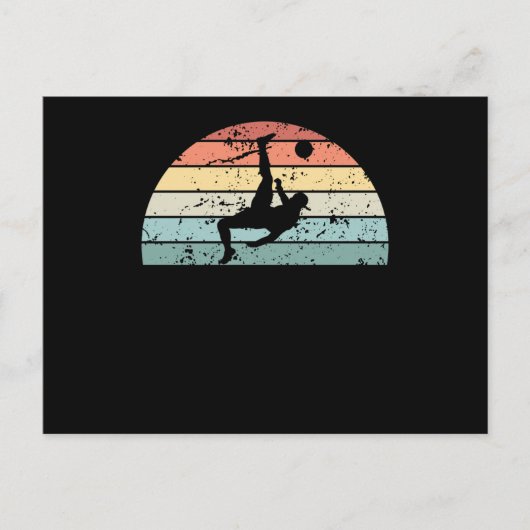 Retro Football Sunset  Football Sunrise Briefkaart (Voorkant)