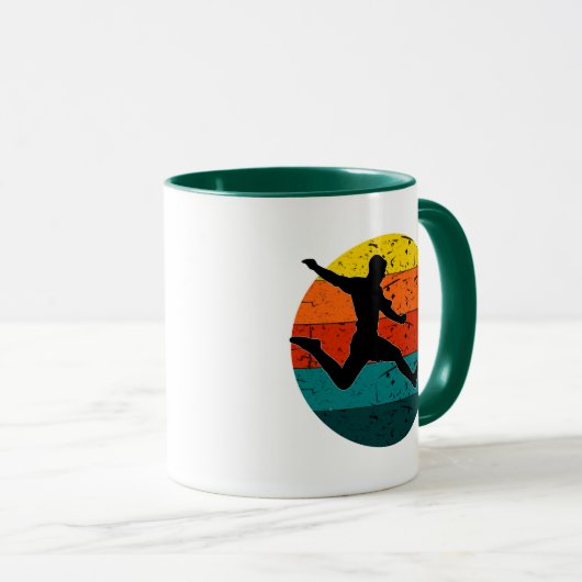 Retro Football Voetbal Shooter | Eenvoudige retro  Mok (Voorkant rechts)