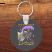 Retro For The Knowledge I Offer My Sanity Japanese Sleutelhanger (Voorkant)