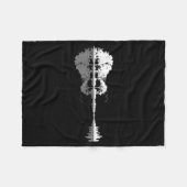 Retro Forest Funny Nature Guitar Clic Music  Fleece Deken (Voorkant (Horizontaal))