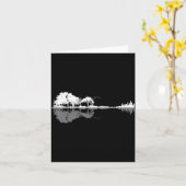 Retro Forest Funny Nature Guitar Clic Music  Kaart (Gele Bloem)