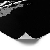 Retro Forest Funny Nature Guitar Clic Music Poster (Hoek)