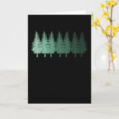 RETRO FOREST HIERBIJ JACHT Lumberjack Hikers Kaart (Gele Bloem)