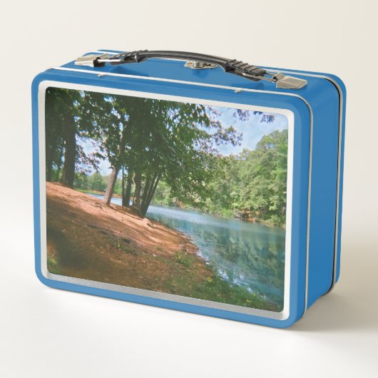 Retro Forest Landschap Lunchbox (Achterkant)