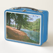 Retro Forest Landschap Lunchbox (Voorkant)