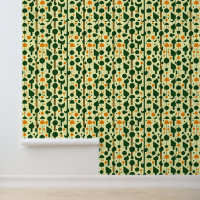 Retro Forest Patroon: Mid-Century Modern Geometris