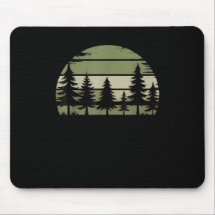 Retro Forest Trees Wildlife Natuur  bos Muismat