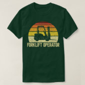 Retro Forklift Certified Driver Lift Forklif T-shirt (Design voorkant)