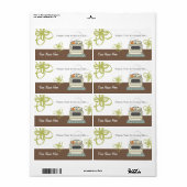 Retro fornuis Moderne keuken uit de keuken van... Etiket (Full Sheet)