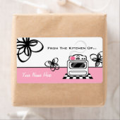 Retro fornuis roze keuken uit de keuken van... etiket (Insitu)