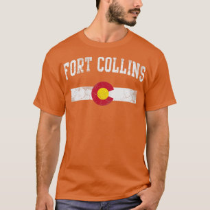 Retro Fort Collins Colorado Home Love Family T-shirt