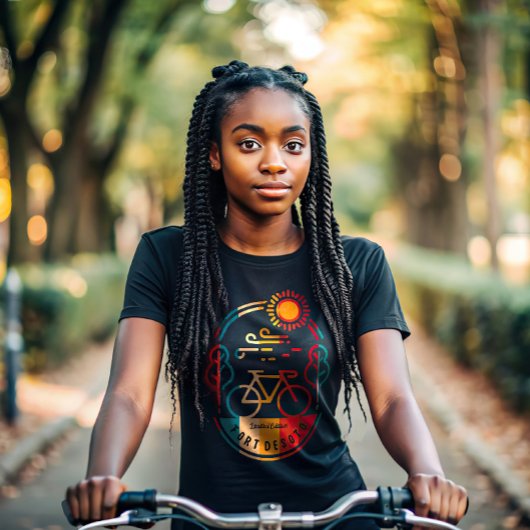 Retro Fort Desoto fietspad T-shirt