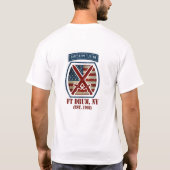 Retro Fort Drum NY 10th Mountain Division T-Shirt (Achterkant)