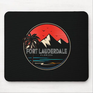 Retro Fort Lauderdale Beach Florida Golf Surfen Muismat