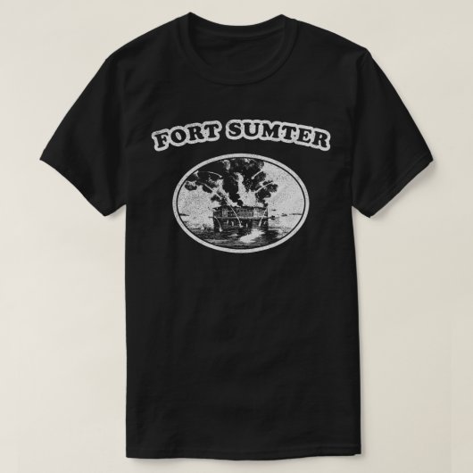 Retro Fort Sumter T-shirt (Design voorkant)