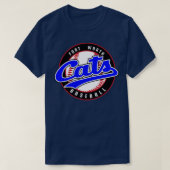 Retro Fort Worth Katten Honkbal TShirt 1 (Design voorkant)